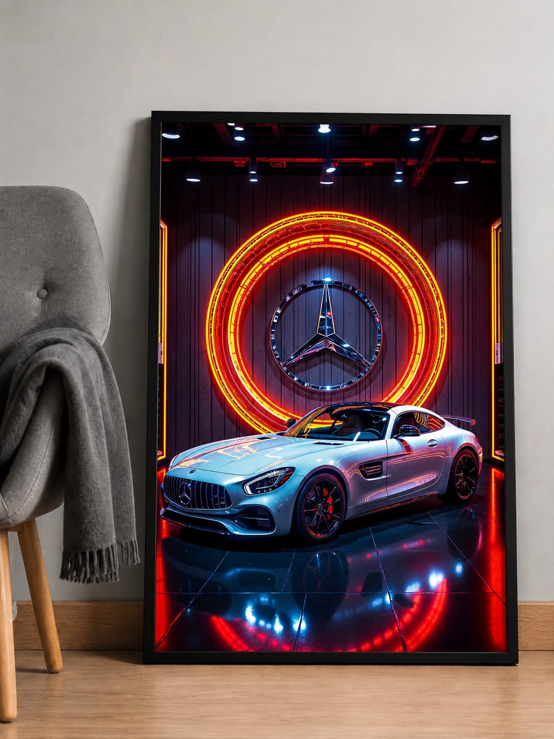 Tableau Canvas Mercedes-AMG GT Neon Edition 🏎️🔥