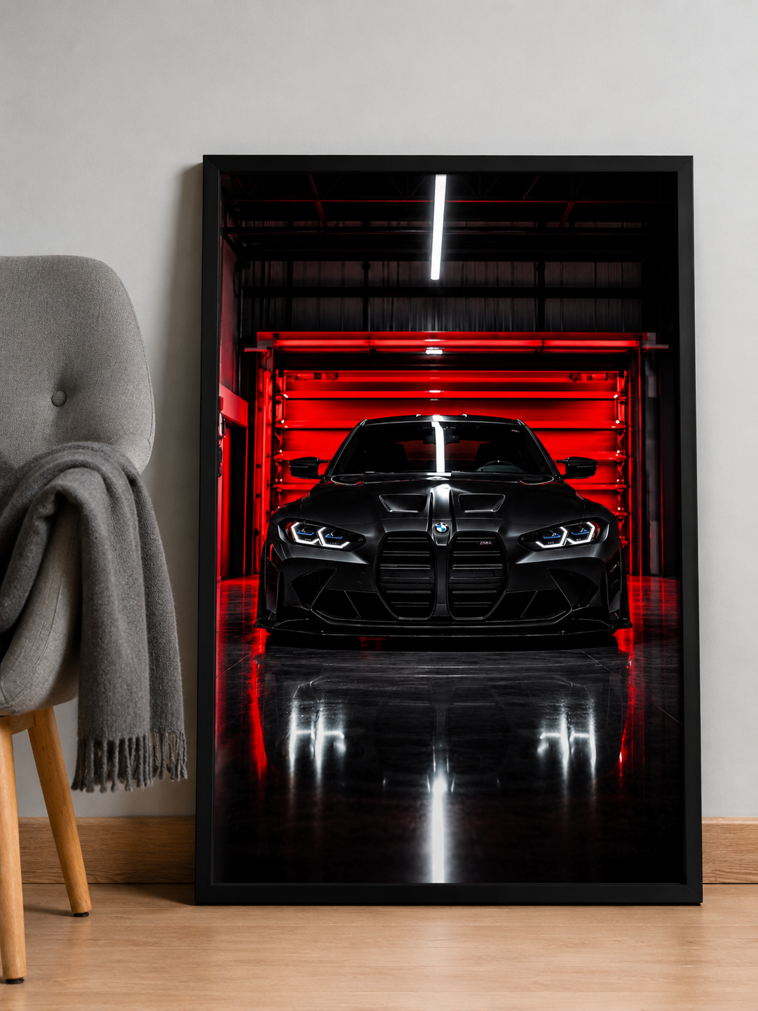 BMW M4 Noir Mat – Tableau Premium