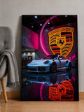 Tableau Canvas Porsche 911 Neon Showroom 🏎️✨