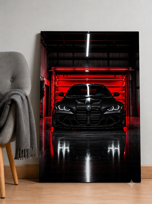BMW M4 Noir Mat – Tableau Premium